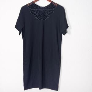 Fendi Black Lace Dress Size 0 Dark Romantic Minimalism Womens Vintage